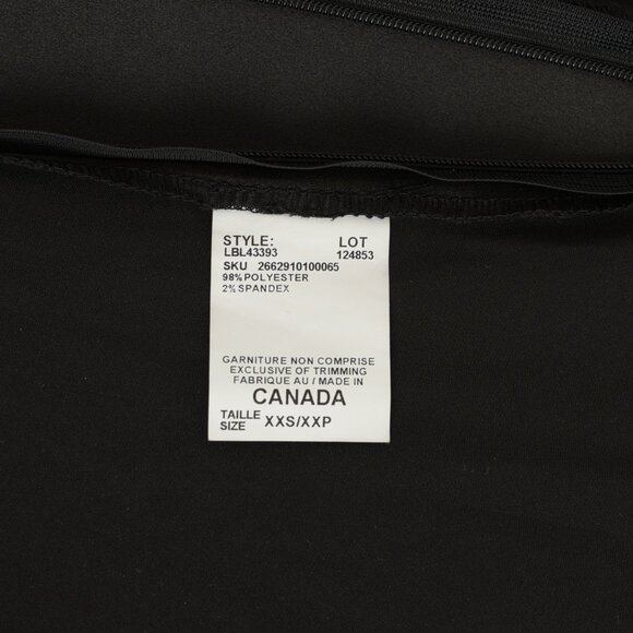 Le Chateau silk satin black top, Size XXS (0) - Picture 13 of 13